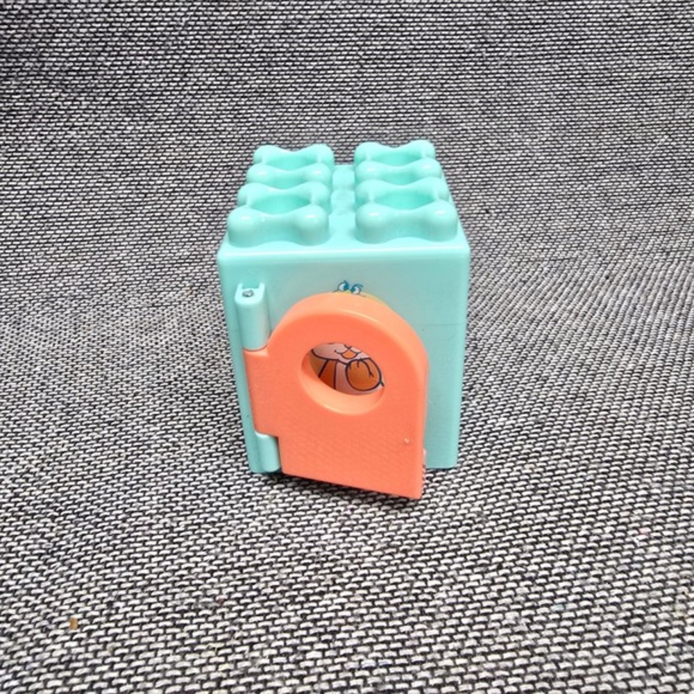 Little Tikes Peek-A-Boo Panda Block Vintage Teal Orange Toy OS Blue Good Plastic